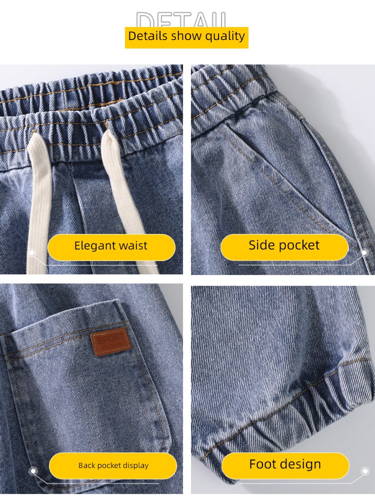 NGGGN Spring and Autumn Men's style work clothes leisure time Jeans