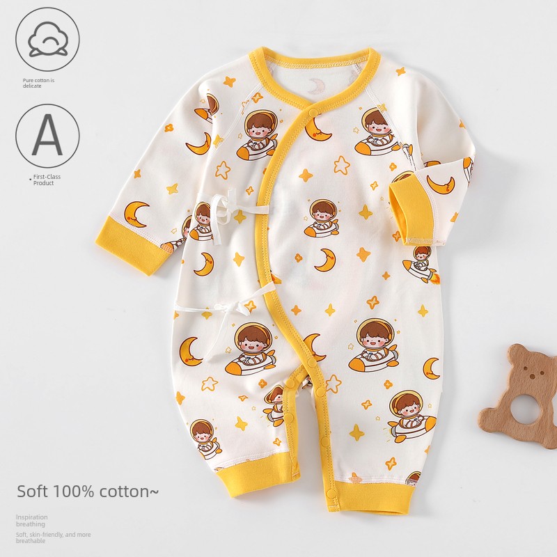 Newborn Baby Clothes from 0 to 3 Months, Class a Pure Cotton, Autumn Season, Male Baby Size 66, Newborn Baby Onesie for Small Age