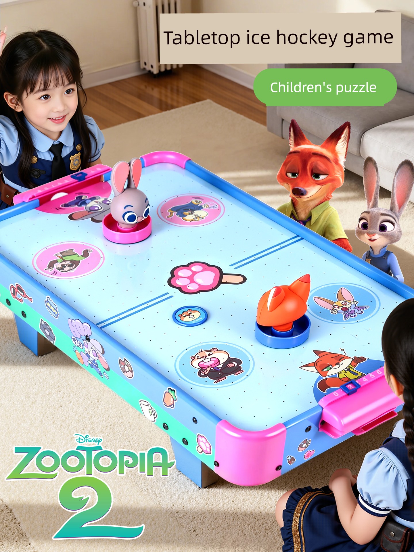 Zootopia Girls' Toys 2026 Birthday Gift 3 Children's Day Ice Hockey for Boys 4 to 6 Years Old and Above 5