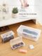 Daily disposable contact lens storage box transparent acrylic multi-grid box large capacity dustproof multi-pair contact lens storage box