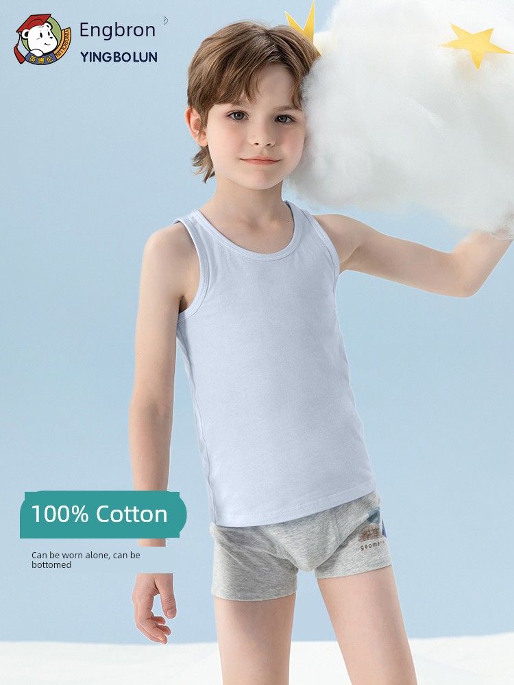 Ying Bo Lun Pure Cotton Kids Children's Summer Vest