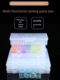 Transparent plastic jewelry mini storage box high-end anti-oxidation separation display box earrings hand jewelry finishing box