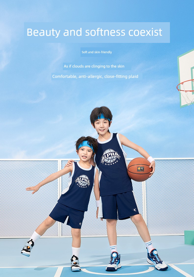 Jordan Basketball Wear Quick-Drying Summer Vest Breathable Children's Clothing — 19