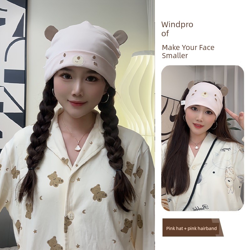 Postpartum Hat Made of Pure Cotton for Spring and Autumn, Windproof Hat for Pregnant Women, Thin Summer Style with Headband, Sweat-Absorbent Hat for — 6