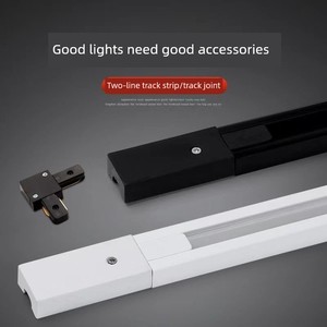 Led Track Spotlights Two-Wire Three-Wire Track Strip 2.15m 1.5m Connector Accessories Bridge Rail Guide Rail
