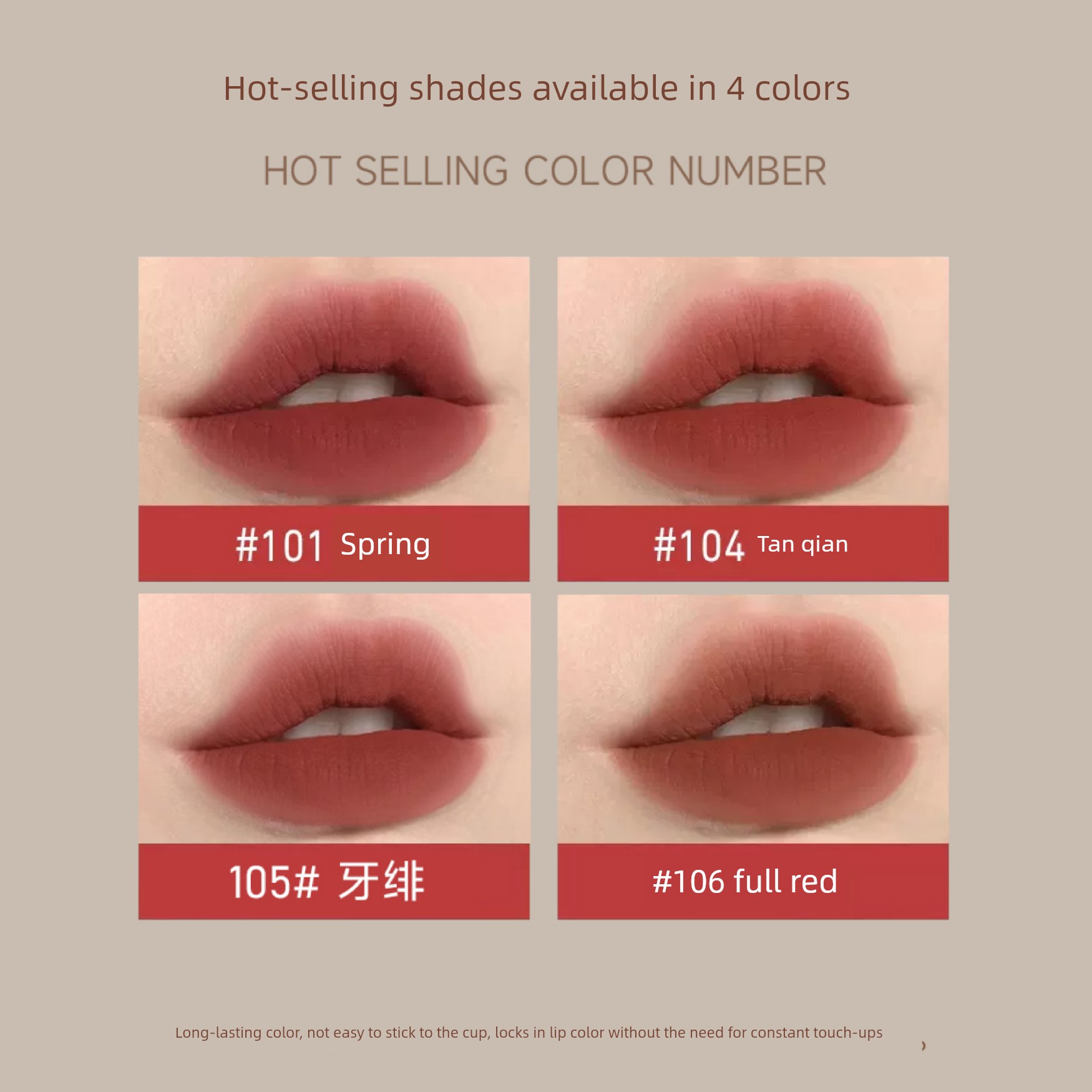 Matte Lip Glaze for Pregnant Women, Velvet Lip Gloss That Is Not Easy to Smudge, Lightweight and Suitable for Use during Pregnancy — 2