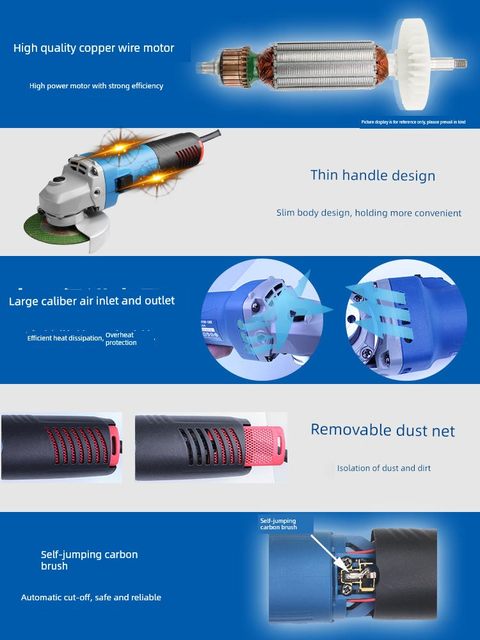 Dongcheng angle grinder multi-function cutting machine grinder grinder genuine Dongcheng angle grinder official genuine