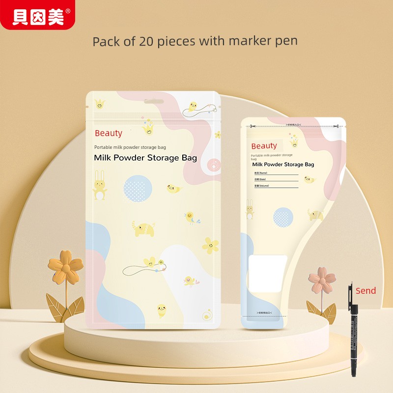 Beingmate Milk Powder Bag, Disposable Portable Milk Storage Bag, Milk Powder Dispensing Bag, Sealed Storage Bag, Food Grade — 1