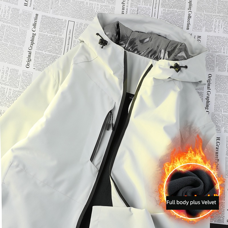 Chaopai Autumn and winter waterproof Hooded easy pizex