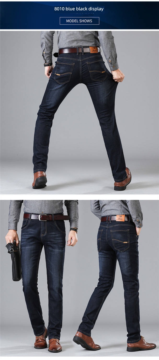 autumn easy Straight cylinder wear-resisting work man Jeans