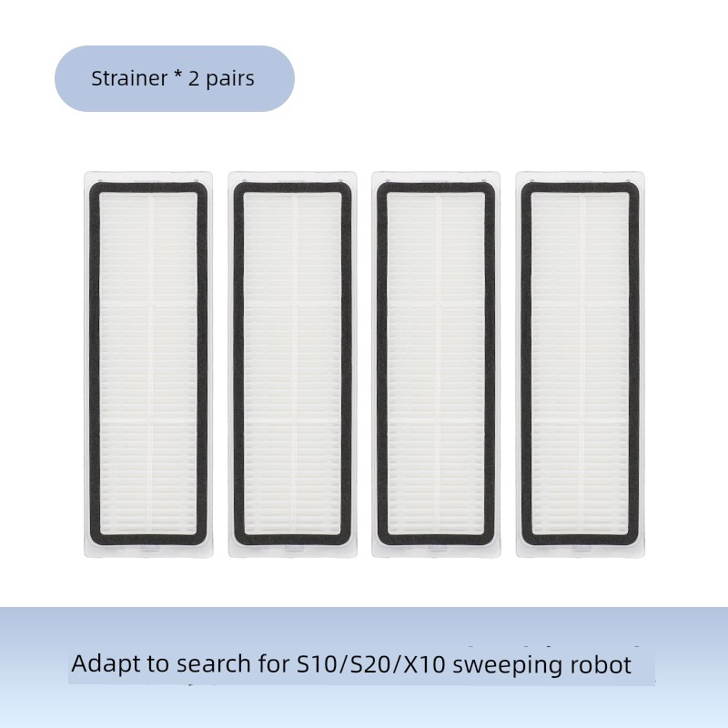 Applicable to Chasing S10/S20/X10 Sweeper Consumables Accessories Roll Side Brush Filter Cloth Dust Collection Bag Flat Replacement