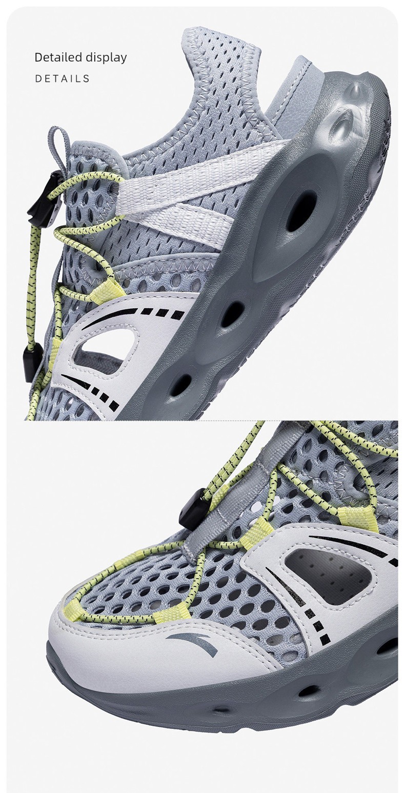 Anta Kids Boys' Beach Shoes 2026 Summer New Non-Slip Wear-Resistant Closed-Toe Sandals for Older Children — 48
