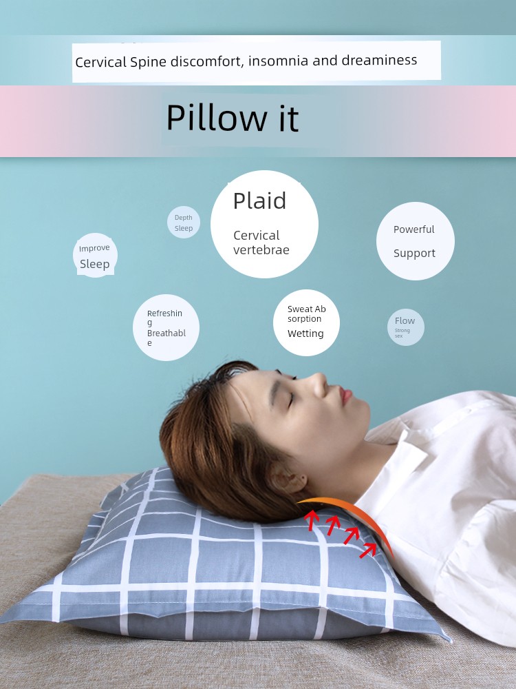 Single Dormitory Improve Sleeping Men and Women Full Shell Buckwheat Pillow