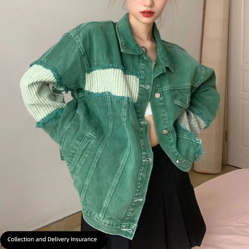 Splicing autumn new pattern Harajuku student shirt Paste cloth