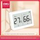 Deli Electronic Temperature and Hygrometer Wall-mounted Indoor Thermometer Home Digital Display High Accuracy Precision Baby Room Humidity Meter