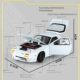 1 24 Mazda RX7-FC Street Car Version Alloy Simulation Car Model Seiko Ornaments Boy Children's Car Toys