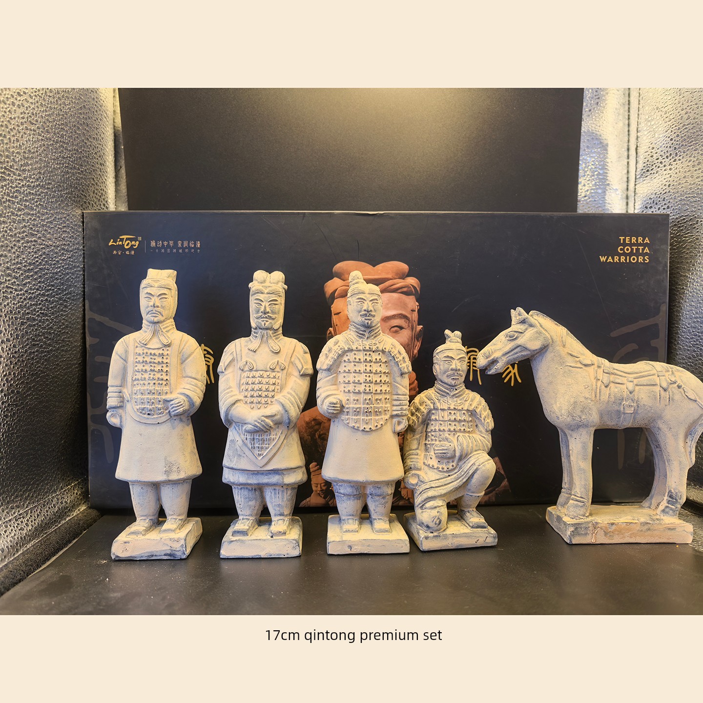 Qin Dynasty Terracotta Warriors Figurine Set, Xi'An Tourist Souvenir, Shaanxi Specialty Crafts, Clay Figurines for Gifting