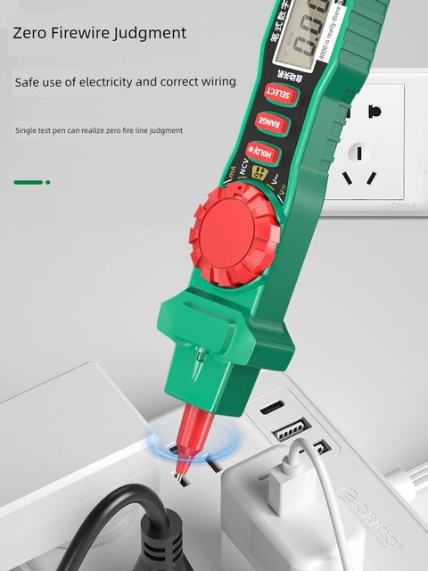 Baolian Pen Multimeter High-precision Digital Display Multifunction Induction Testing and Electrical Power Detailed Voltage Capacitor Meter