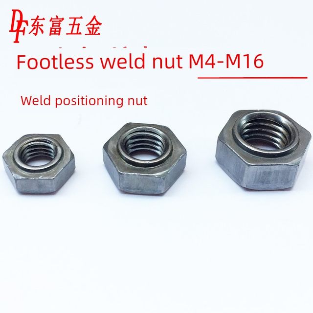 Footless welding nut 8-level angle-free welding nut Hexagonal welding screw cap M5M6M8M10-M20