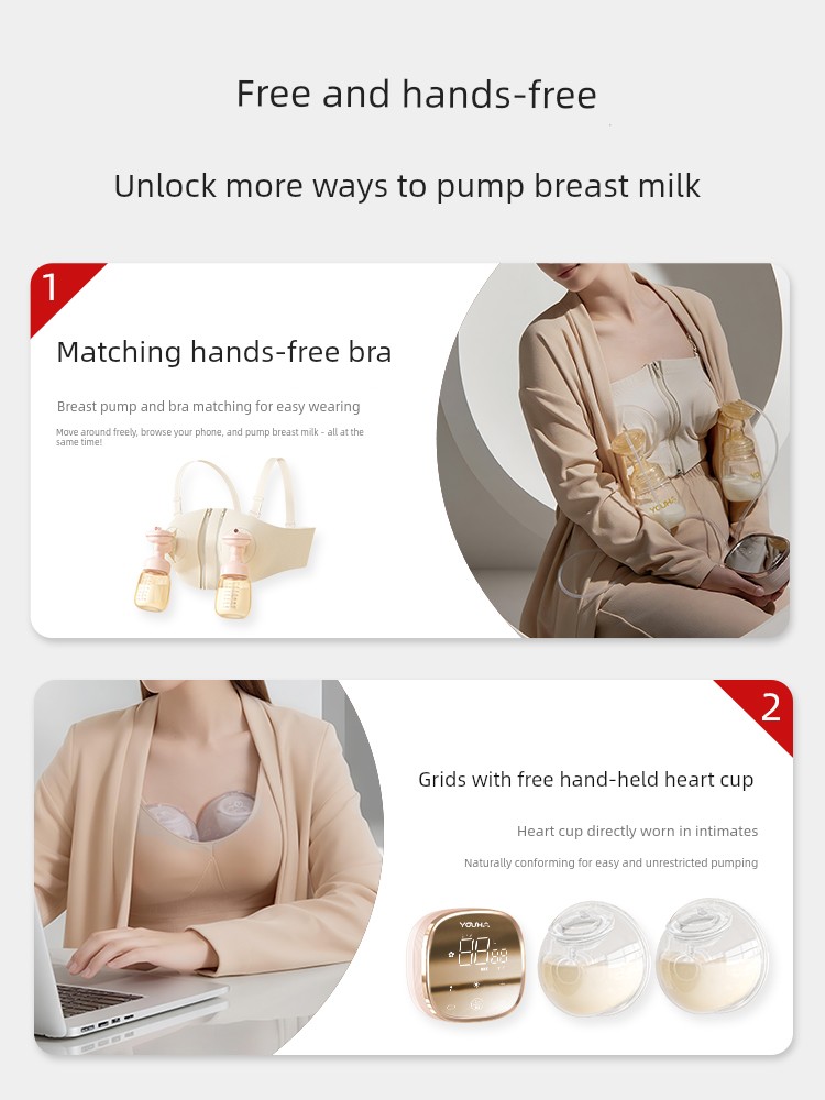 Bilateral YOUHA of Hands-Free A2s Breast Milk Breast Pump — 3