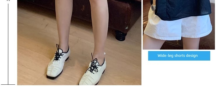 Maternity Pants, Summer Thin Style, Petite Denim Wide-Leg Shorts, Loose Fit, Large Size Casual Leggings, Summer Wear — 7