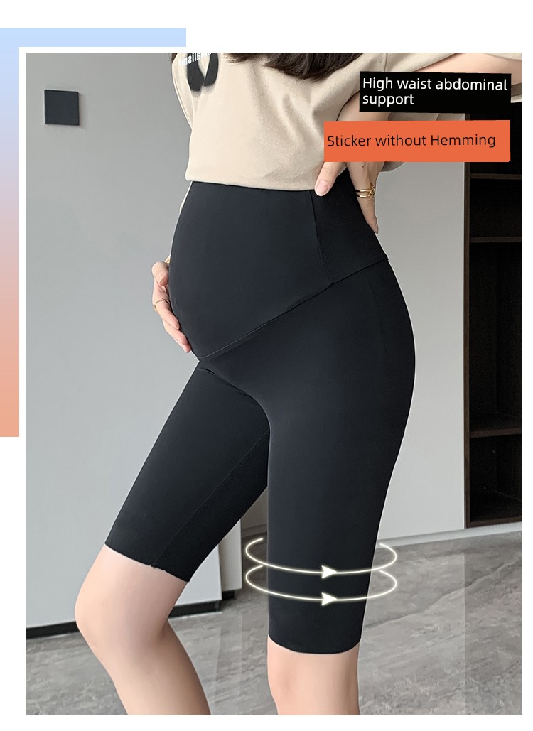 Half Length Summer Thin Outwear Barbie Shorts for Pregnant Women — 5