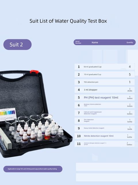 Nitrite ammonia nitrogen pH ph total alkalinity sulfide sulfide fish pond shrimp pond aquaculture water quality detection box