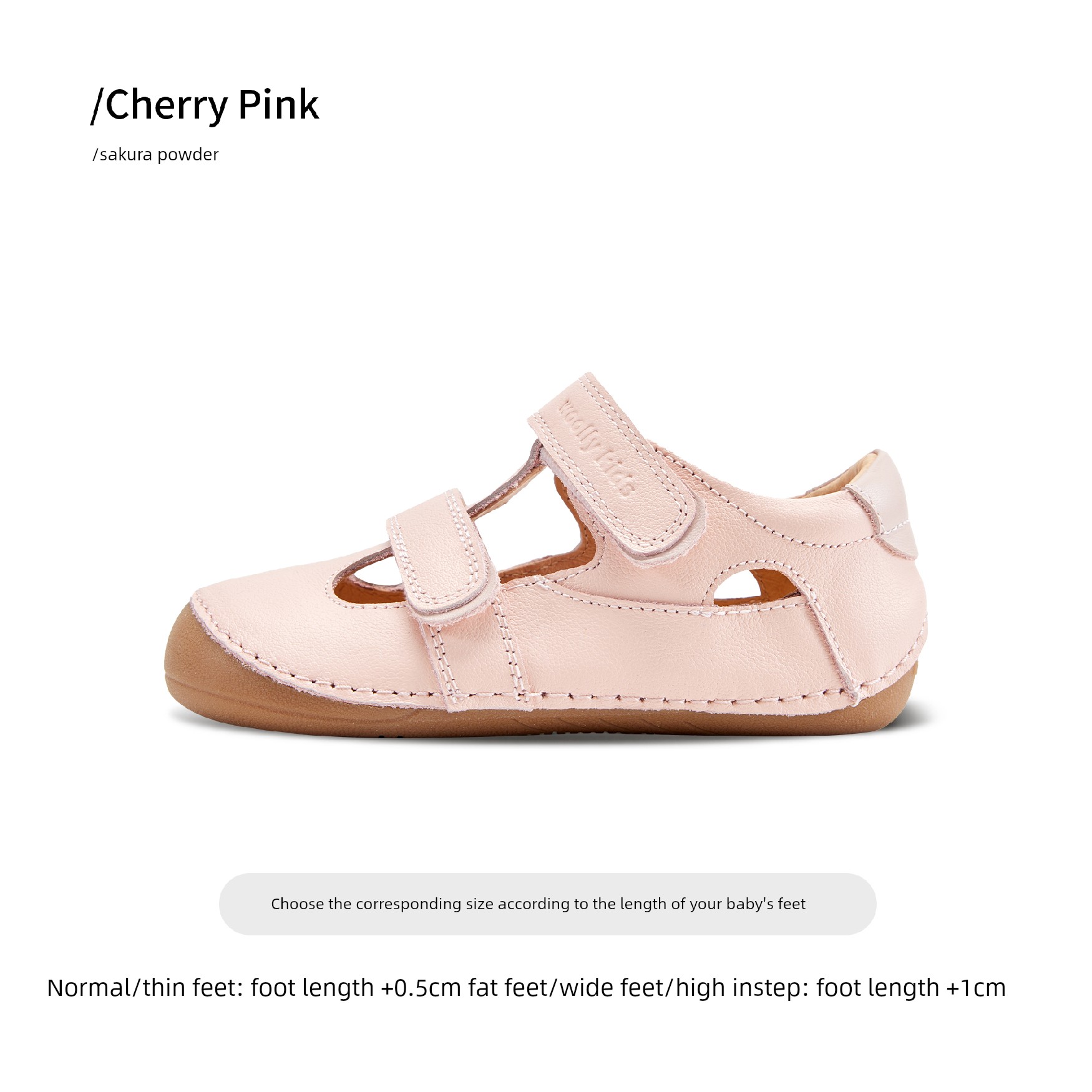 Woollykids Australian Genuine Leather Sandals for Boys and Girls, Summer Style, Zero Heel Difference, Velcro Children's Shoes — 3