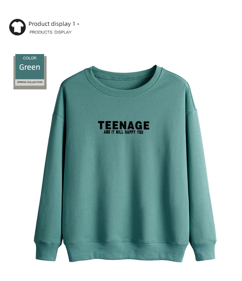 thickening spring and autumn easy Big size ins Round neck Sweater