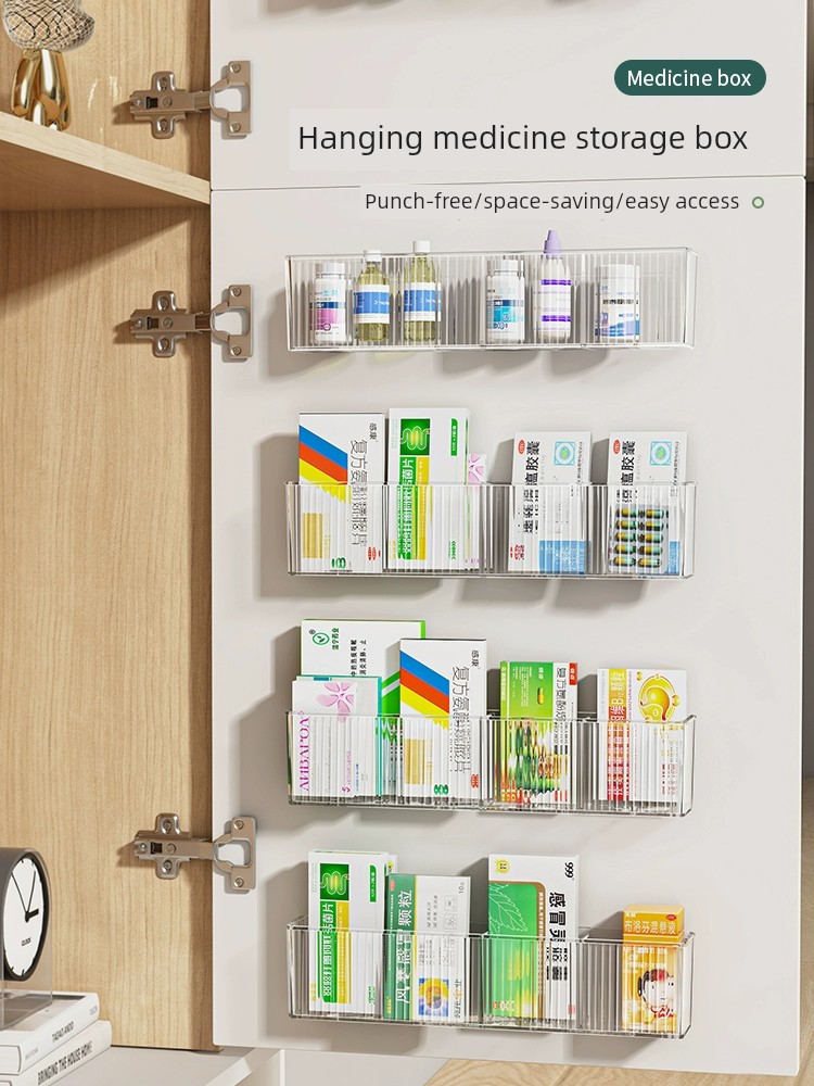 家庭藥物收納好幫手多層分類壁掛式藥品置物架滿足您居家藥物收納需求