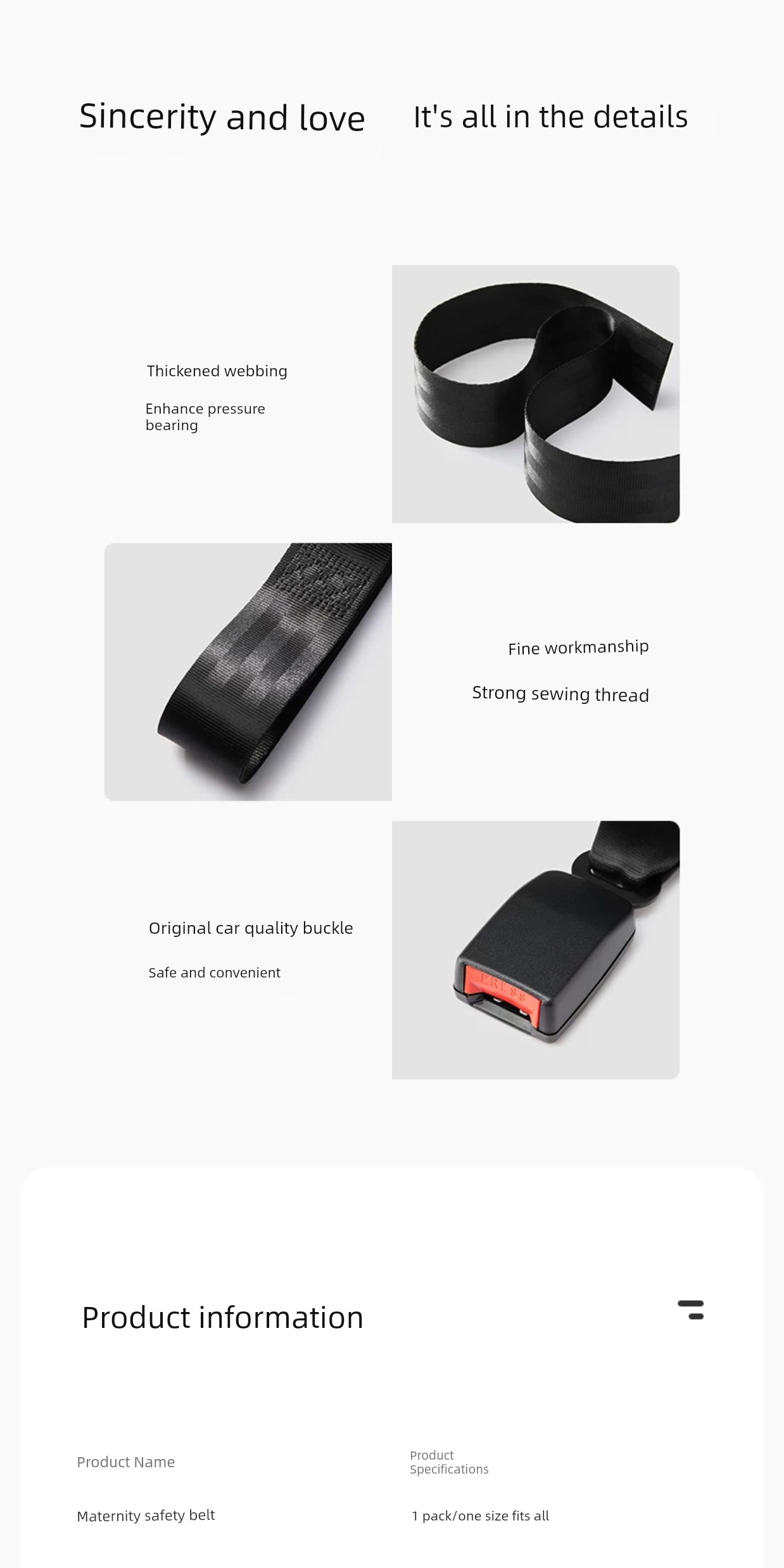 October Crystal Special Driving Handy Gadget Pregnant Women Safety Belt — 17