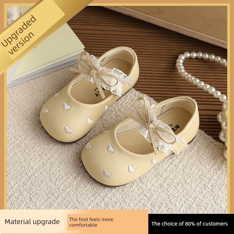 Genuine Leather Girls' Silver Leather Shoes Mary Jane Soft-Soled Stylish Princess Shoes 2026 Spring and Autumn Children's Shoes Baby Flats — 4