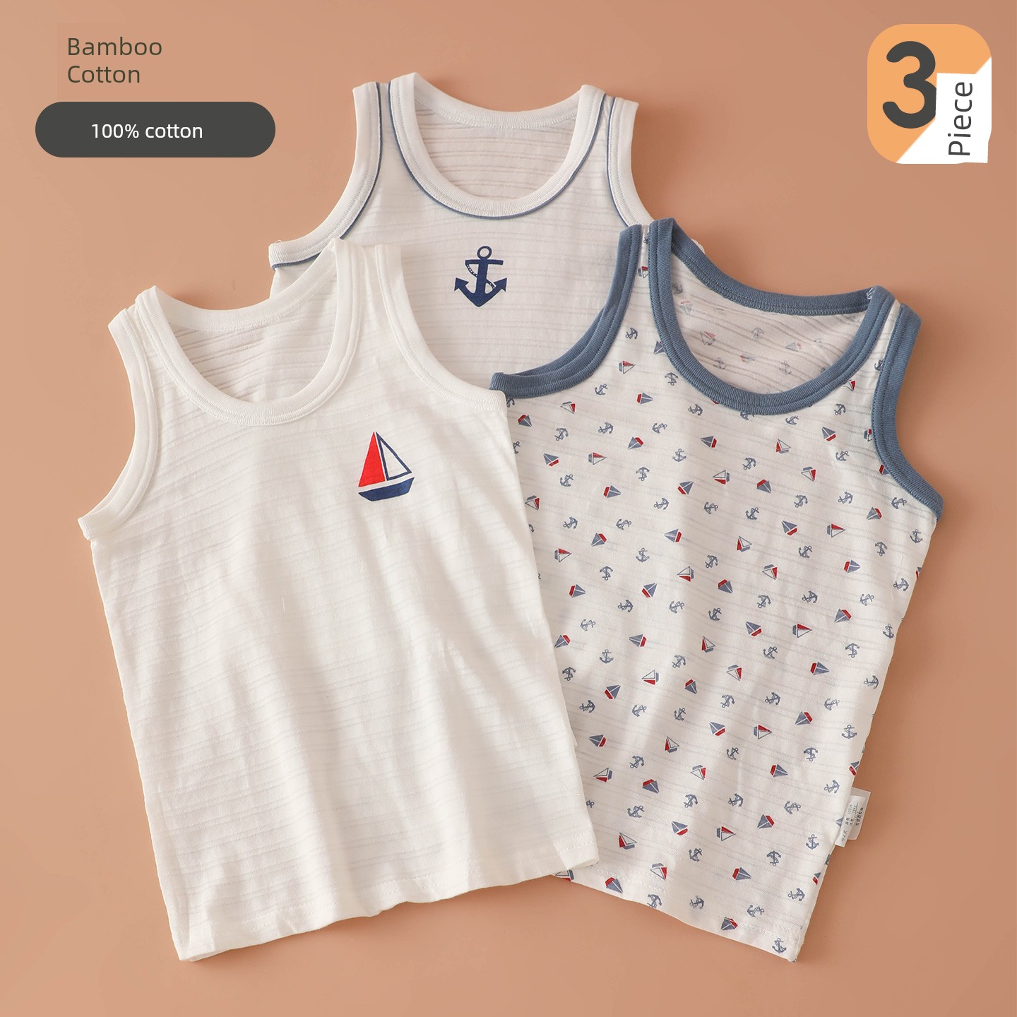 Summer Bottoming Shirt Sweat-Absorbent Breathable Hurdle Pure Cotton Vest — 8