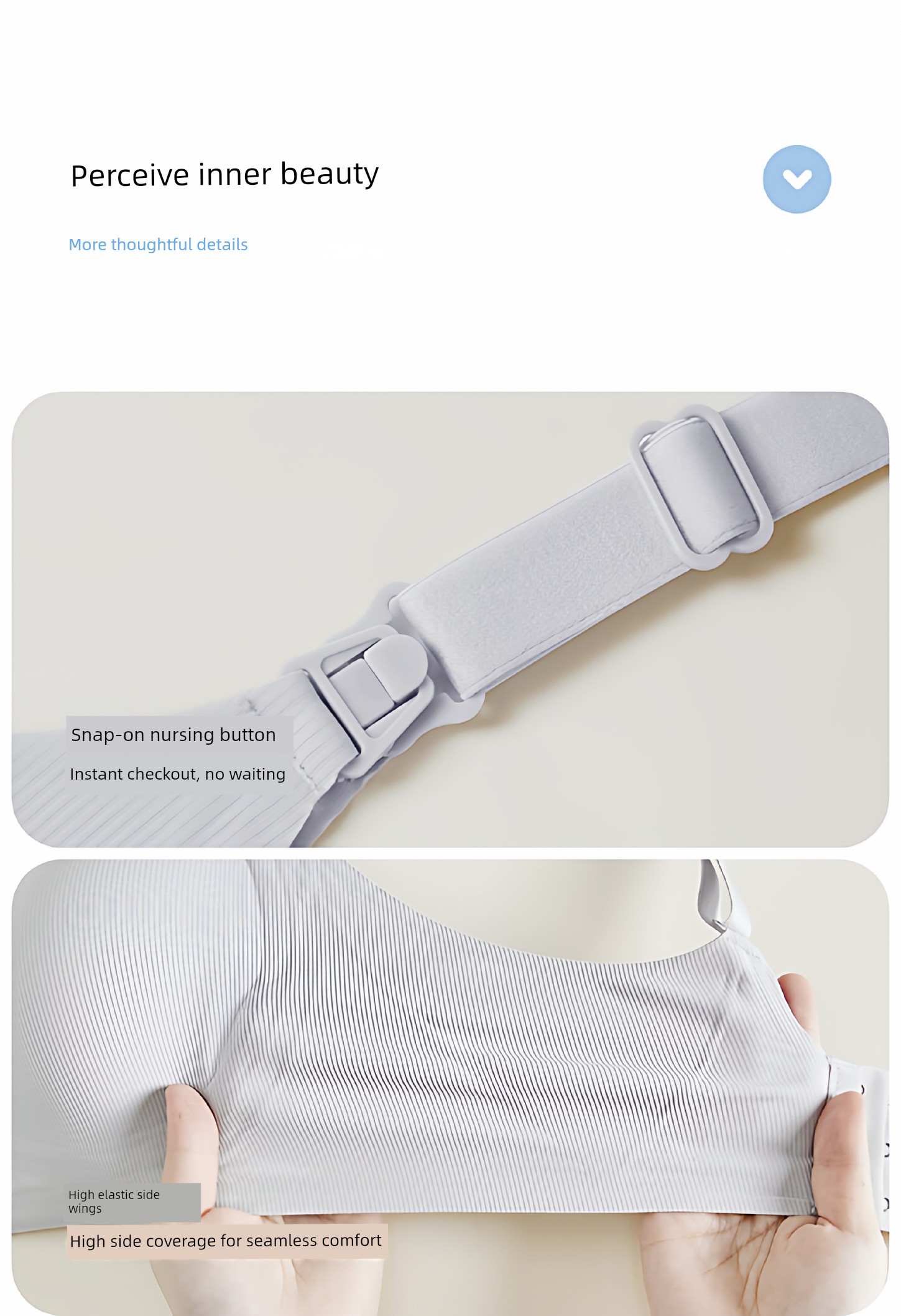 Koyobi Pregnancy and Nursing Bra, Postpartum Breastfeeding Special Bra, Seamless Gathered Anti-Sagging Large Size Antibacterial Bra — 14