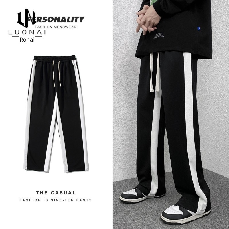 easy Big size Plush Sports money Sagging sensation leisure time trousers