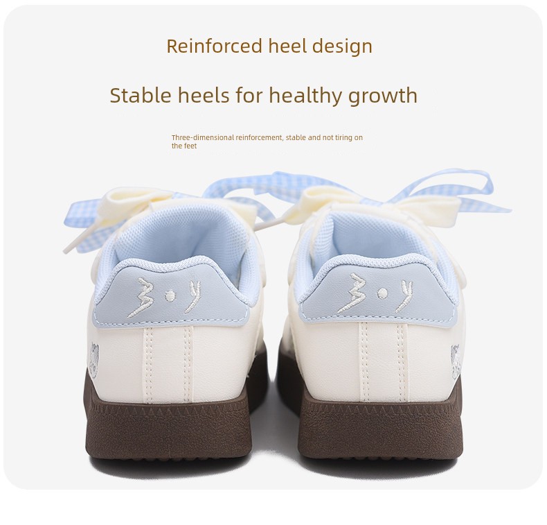British Kidsren's Canvas Shoes for Girls 2026 New Soft-Soled Casual Versatile Sports Sneakers Autum Style Single Shoes for Girls — 8