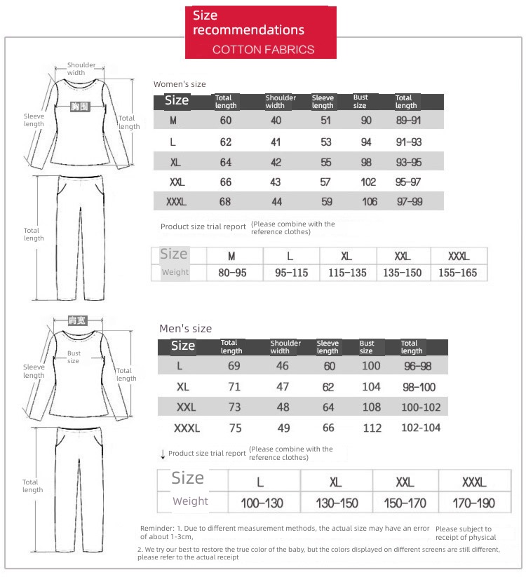 Spring and Autumn pure cotton Han Fan Cartoon female lovers pajamas