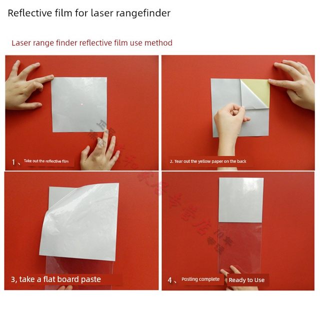 Laser rangefinder infrared electronic ruler vibrator outdoor special reflective film reflector plate balancer reflective paper