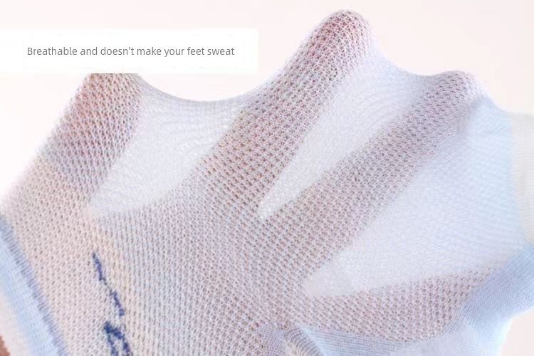 Children's Socks for Boys, Summer Thin Style, Breathable Short Socks for Babies, Cute Ultra-Thin Short Mesh Socks for Boys — 3
