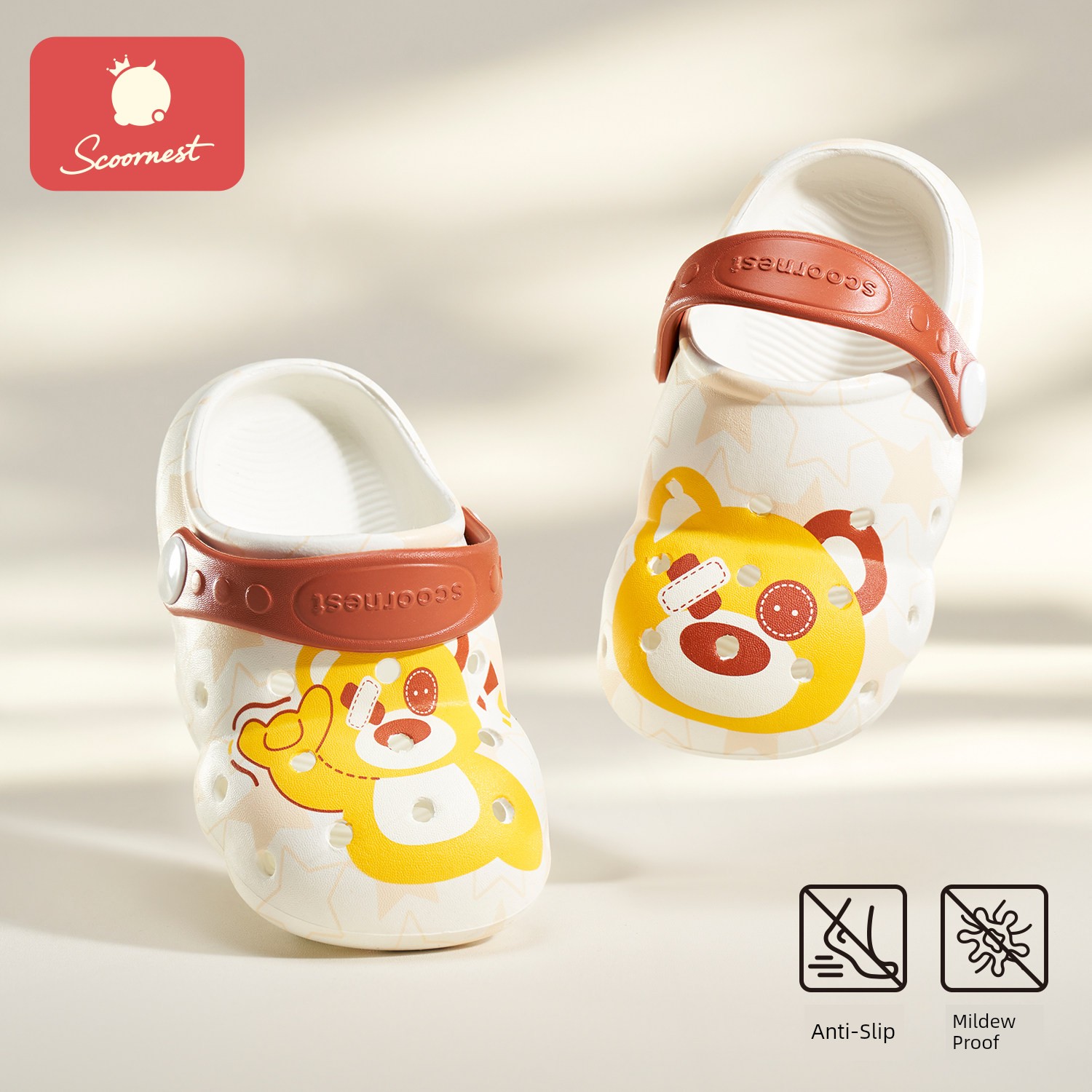 Kechao Children's Clogs Baby Slippers for Boys and Girls Summer Sandals Closed-Toe Toddler Kids Bath Non-Slip Soft Sole — 5