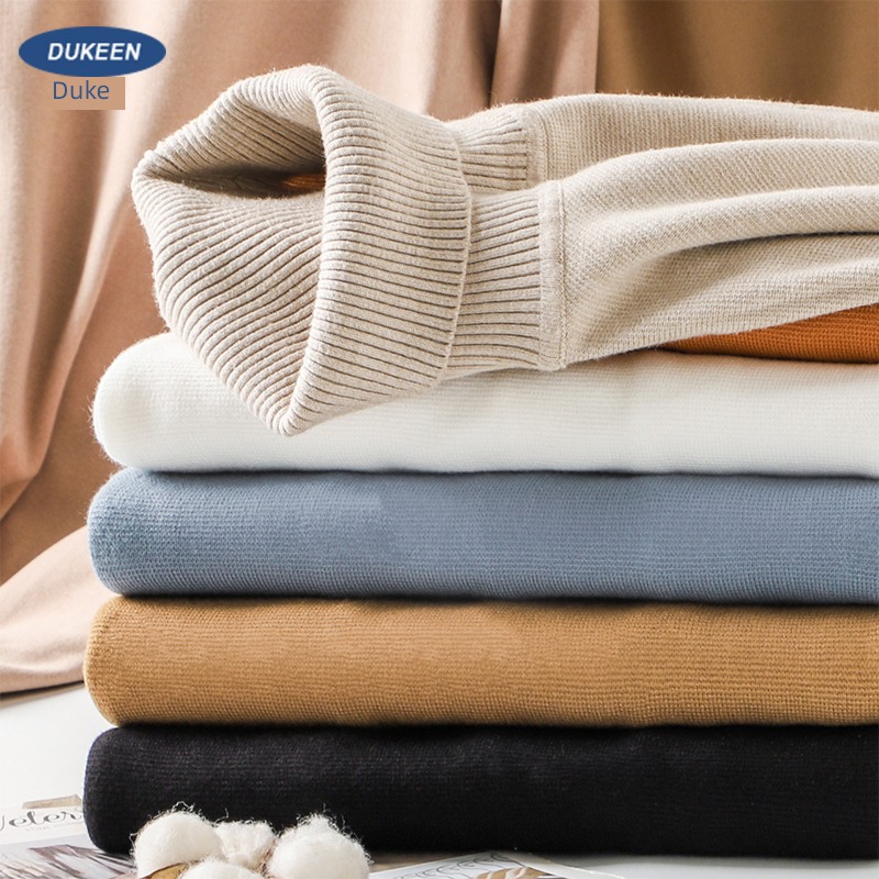 American style Light luxury Thick and solid T-shirt Undershirt High collar sweater
