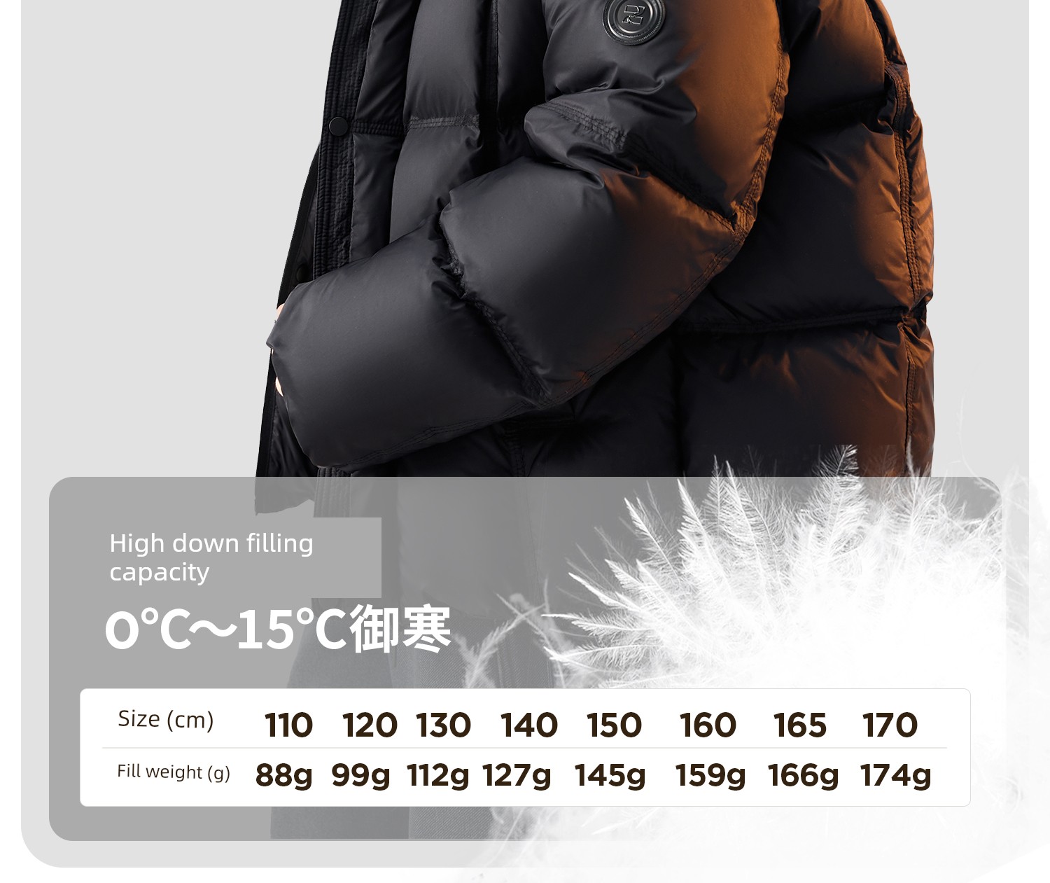 Zuoxi Children's Clothing Boys' down Jacket Winter Warm 2026 New Model Kids' Triple-Protection Thermal Storage Puffer Jacket for Older Children — 12