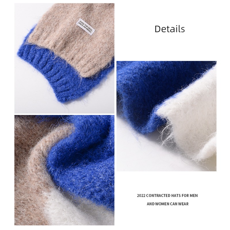blue female winter Korean version Versatile thickening lovely scarf
