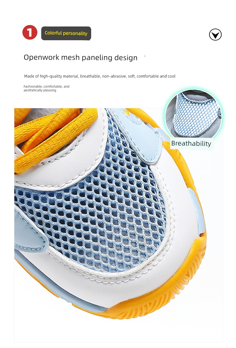 Zurich's New Girls' Sports Shoes for Autumn Are Breathable and Lightweight Children's Shoes for Older Children, Non-Slip and Dirt-Resistant Running Shoes — 6