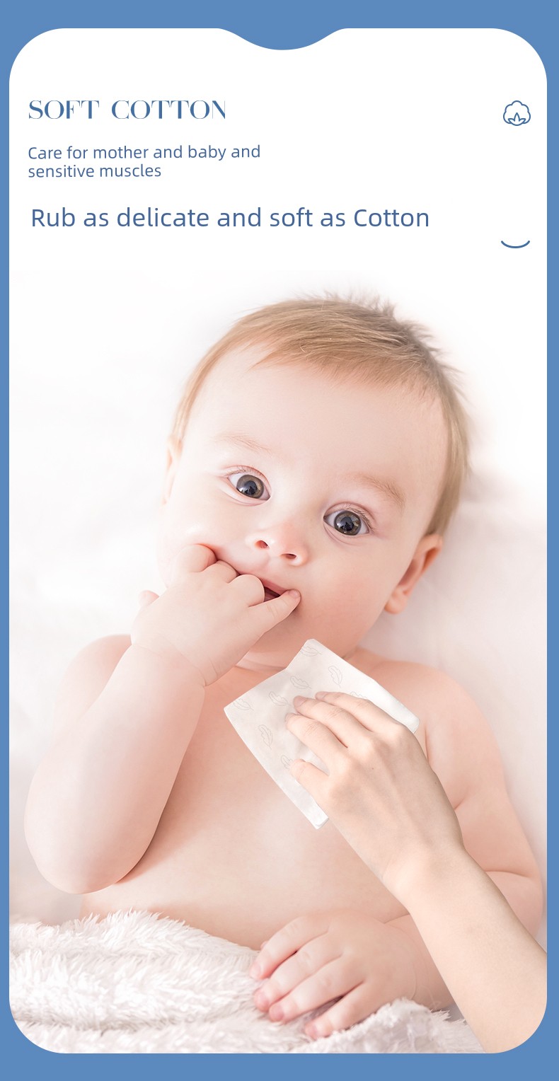 Plant-Based Cloud Soft Towel Cream Paper, Specially Designed for Newborns, Moisturizing Soft Tissue, Baby Facial Tissue, Ultra-Soft Tissue Paper — 6