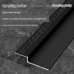 Aluminum Alloy Embedded Skirting Line Batch Gray Metal Skirting Board Embedded Invisible Hidden Baseboard