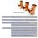 Promotional copper tee specifications 6.3576 copper equal diameter tee central air conditioner copper tube welding accessories joints