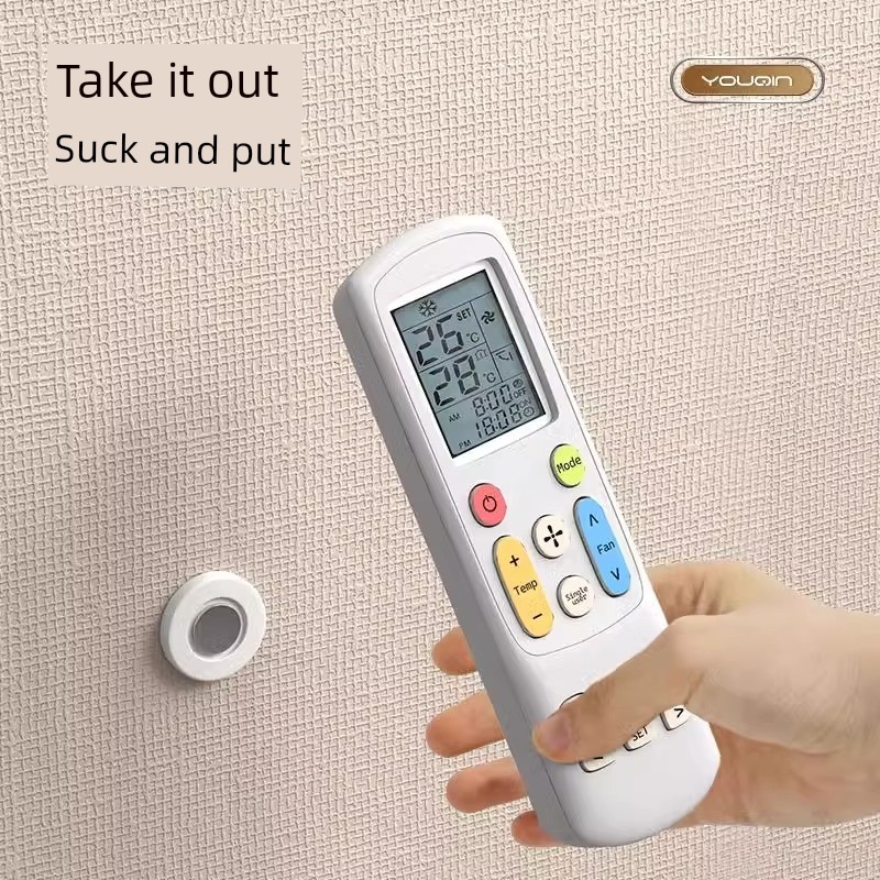 Remote Control Magnetic Sticker Storage Wall Punch-Free Wall Hanging Strong Magnetic Disk Patch Panel Holder Snap Fastener Hook