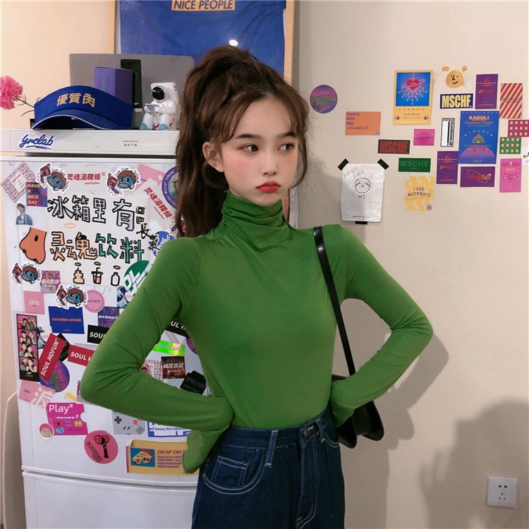 Autumn and winter Thin money Undershirt Long sleeve T-shirt Versatile jacket