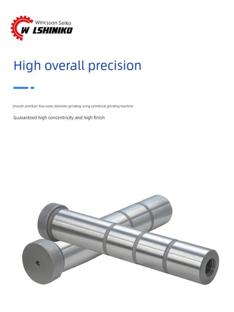 SPN加硬细水口边攻牙导柱D12-35mm带牙水口边精密模具内螺纹导柱